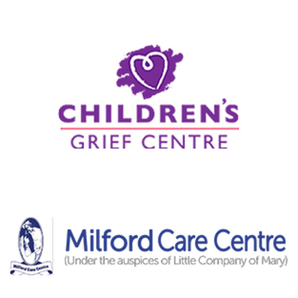 The Children's Grief Centre and Milford Hospice logos